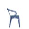 Emma and Oliver Alva Metal Indoor-Outdoor Stacking Chair with Vertical Slat Back, Arms and All-Weather Polystyrene Seat